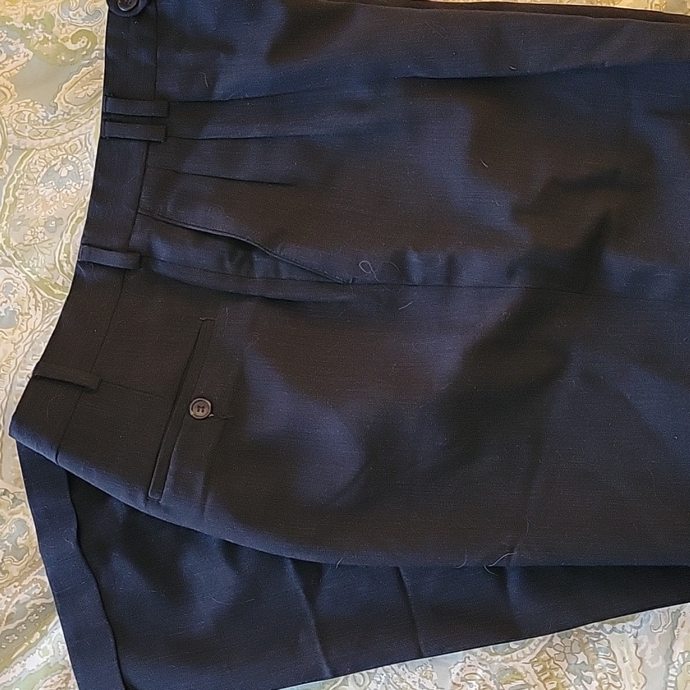 PURE VIRGIN WOOL CUSTOM TAILORED DRESS PANTS